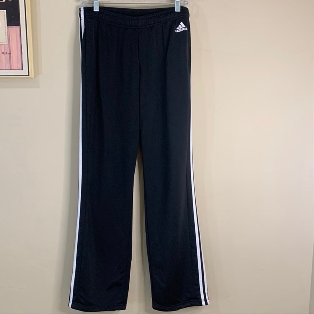 ADIDAS black warmup track pants
